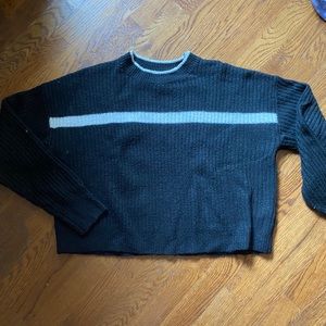 Black knitted sweater